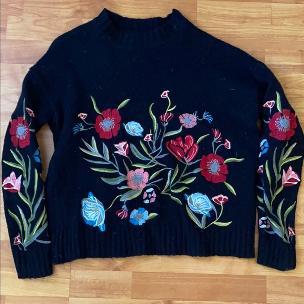 Gorgeous embroidered sweater!
